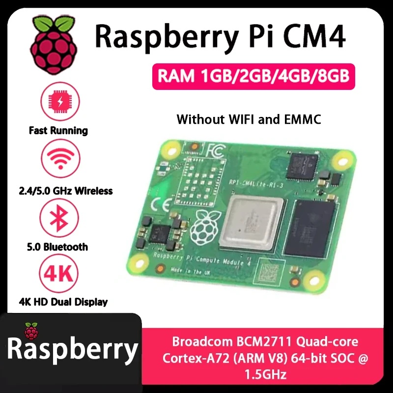 Raspberry Pi CM4 1GB/2GB/4GB/8 - Compute Module 4 32Gb Wifi 评论和价格